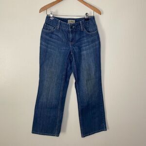 L. L. Bean Favorite Fit Curvy 100% Cotton Petite Women's Blue Denim Jeans 4 P